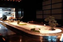 Mini Zen Garden in Japanese Restaurant